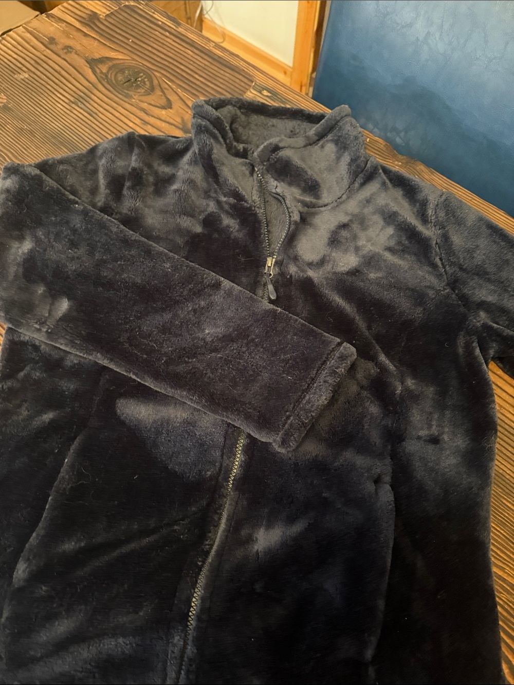 Women's Plush Full-Zip Jacket - Black